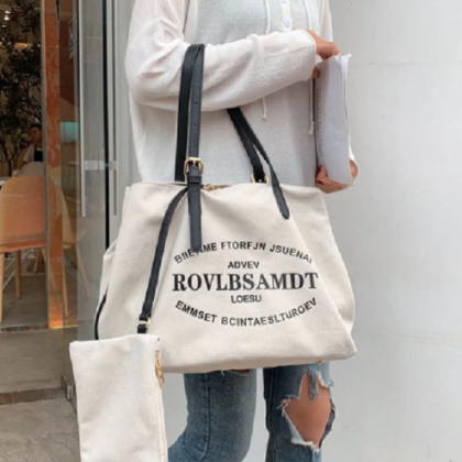 Canvas Bag Women Large Shopping Bag