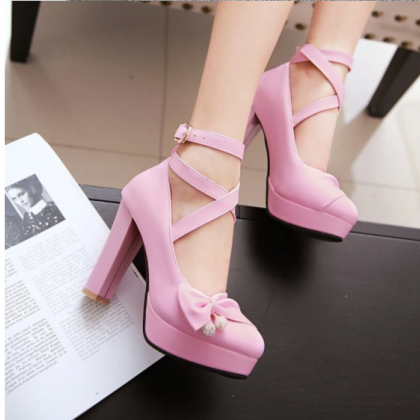 Classic Fashion Woman Shoes Pink White