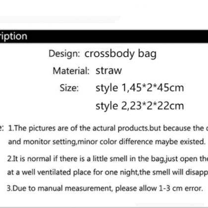 Round Tassel Straw Crossbody Bag