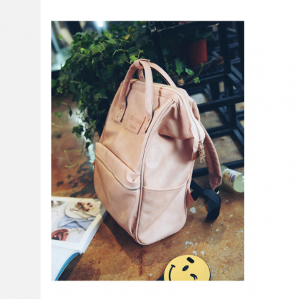 Leather Backpack Youth Korean Style