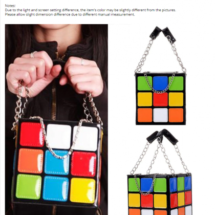 Chic Cubic Shape Box Women Handbags