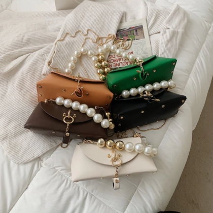 Luxury Ladies Pearl Mini Tote Bag