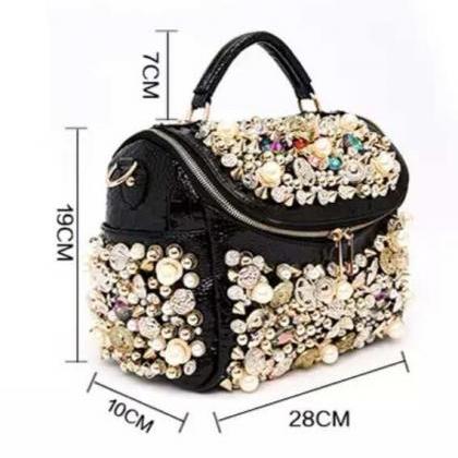 Pearl Ladies Handbag Fashion Rhines..
