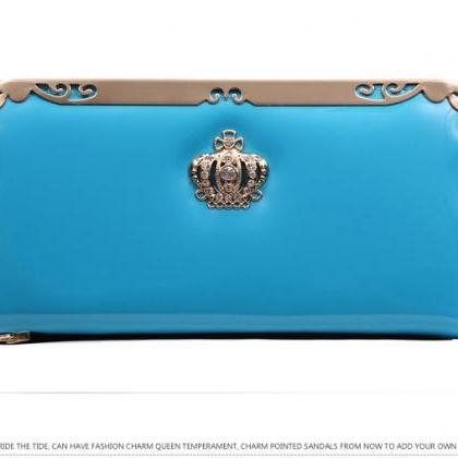 Wallet Crown Fashion Long Leather
