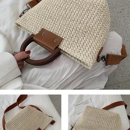Luxury Casual Tote Crossbody Straw Bags