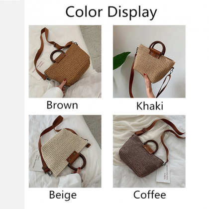 Luxury Casual Tote Crossbody Straw Bags