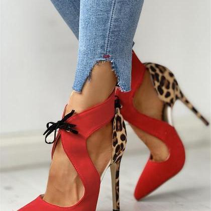 Elegant Shoelaces Woman Pointed Toe