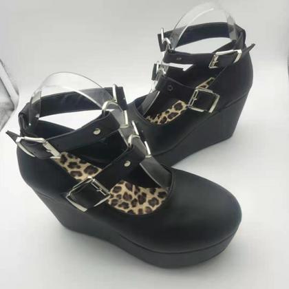 Mary Jane Student Goth Ladies Loafers