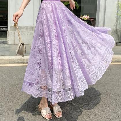 Women's Lace A-line Skirt