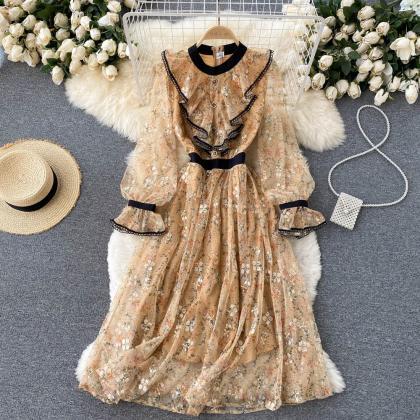 French Embroidery Mesh Dress