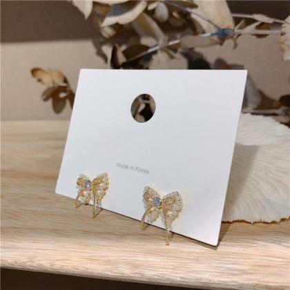 Bow Pearl Earrings Gifts