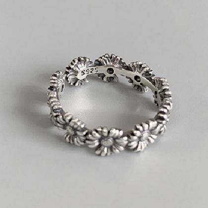 Bohemian Vintage Flower Ring