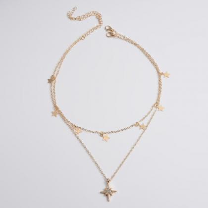 Star Tassel Pendant Necklace