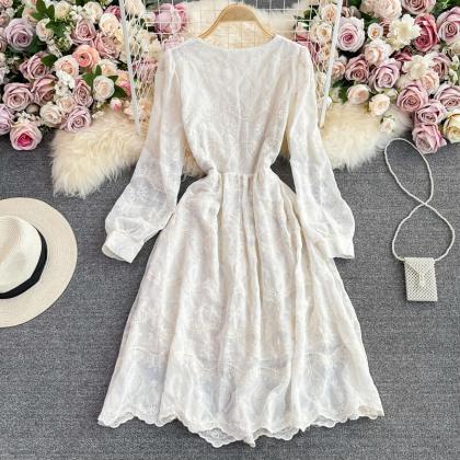 Lace Dress Sexy Hollow Out