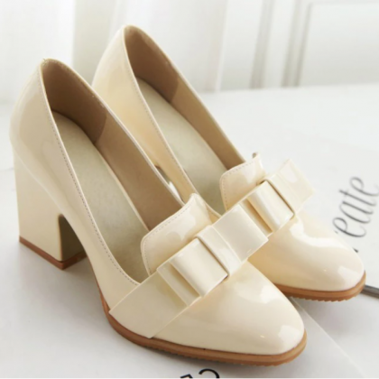 Square Heel Pointed Toe