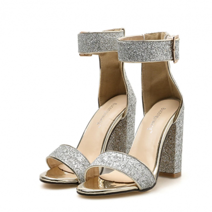 Summer Silver Bling Ankle