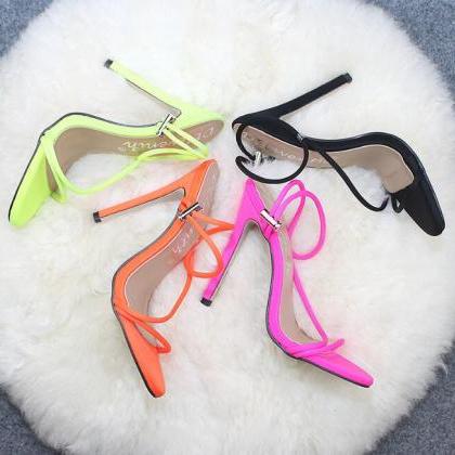 High Heels Woman Candy Color