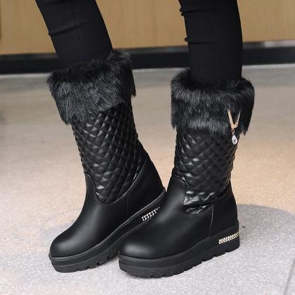 Snow Boots Rhinestone Women