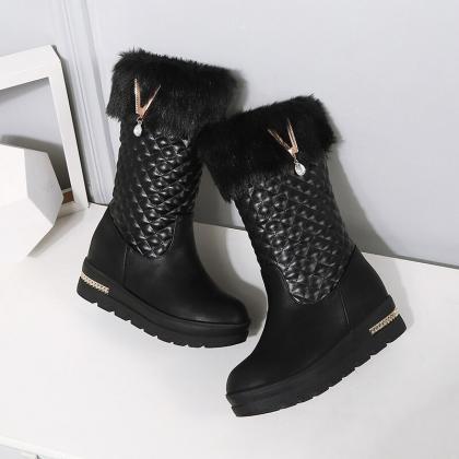 Snow Boots Rhinestone Women
