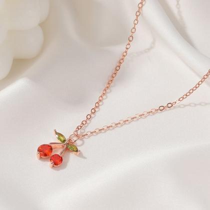Sweet Little Cherry Necklace
