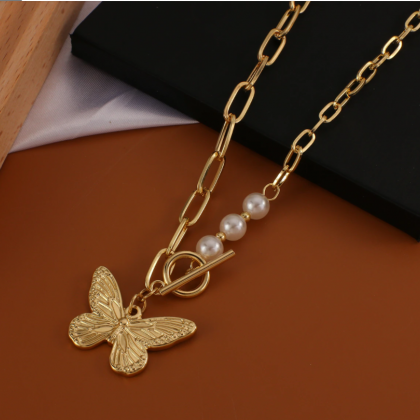 Pearl Big Butterfly Pendant