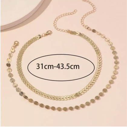 Fashion Gold Simple Geometric Round Sequins..
