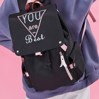 School Bags For Teenage Girls Usb Port Backpack..