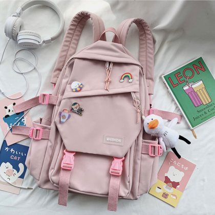 Large Capacity Cute Backpack Woman Ins Schoolbag..
