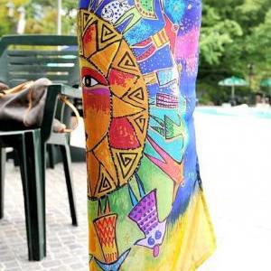 Colorful Bohemian Printed Swimsuit Beach Cover Up