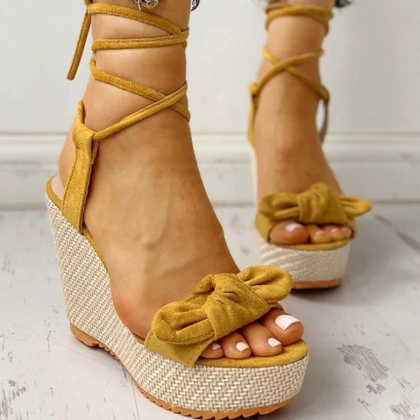 Summer Ankle Strap Women Sandals Platform Wedges..