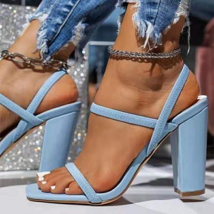 Women Sandals Pumps Summer Fashion Open Toe High..