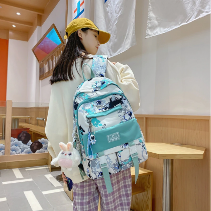 Girl Cool Camouflage Cartoon Travel Bag Fashion..
