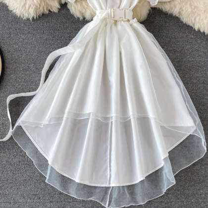 Summer Clothes For Women White Mini Dress Elegant..