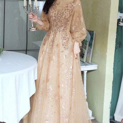 Modest Evening Dresses With Long Sleeves Luxury..