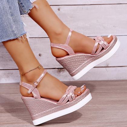 Women Summer Wedge Heel Sandals Platform Sandals..