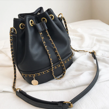 Fashion Chain Bucket Bag Bolsa Feminina Luxury..
