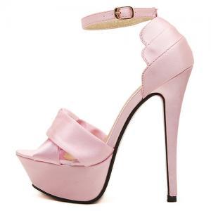 Elegant Pink Stiletto High Heel Pee..