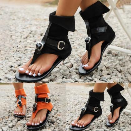 Zip Up Back Women's Gladiator Fashion..