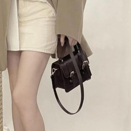 Pu Leather Vintage Style Messenger Bag
