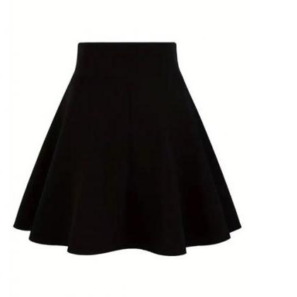Gothic Punk Black Lace Up Skirt