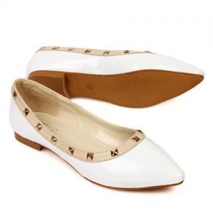 pointed toe flats studded