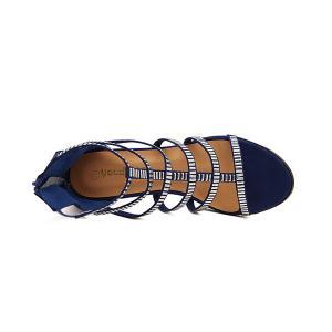 Rivet Gladiator Sandals in Blue and..