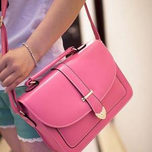 Vintage Design Rose Pink Shoulder Bag