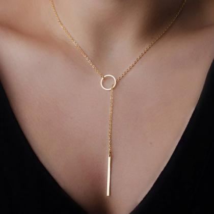 Simple And Elegant Circle Layered Necklace