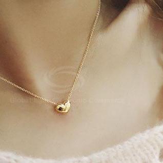 Simple And Chic Heart Charmed Necklace