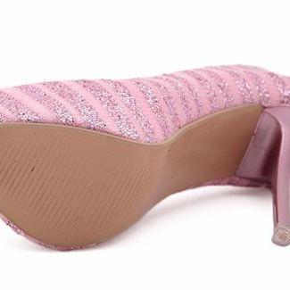 Luxury Design Pink Peep Toe High Heel Shoes