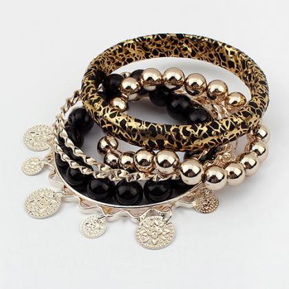 Elegant Charmed Stack Bracelet