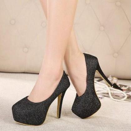 Chic And Sexy Black High Heels Fashion Shoes on Luulla