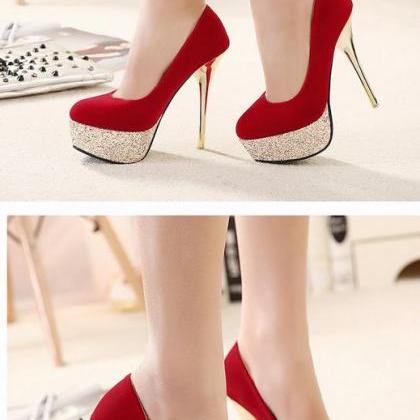 Gorgeous Red High Heels Fashion Sho..