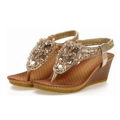 Elegant Crystal Design Sandals